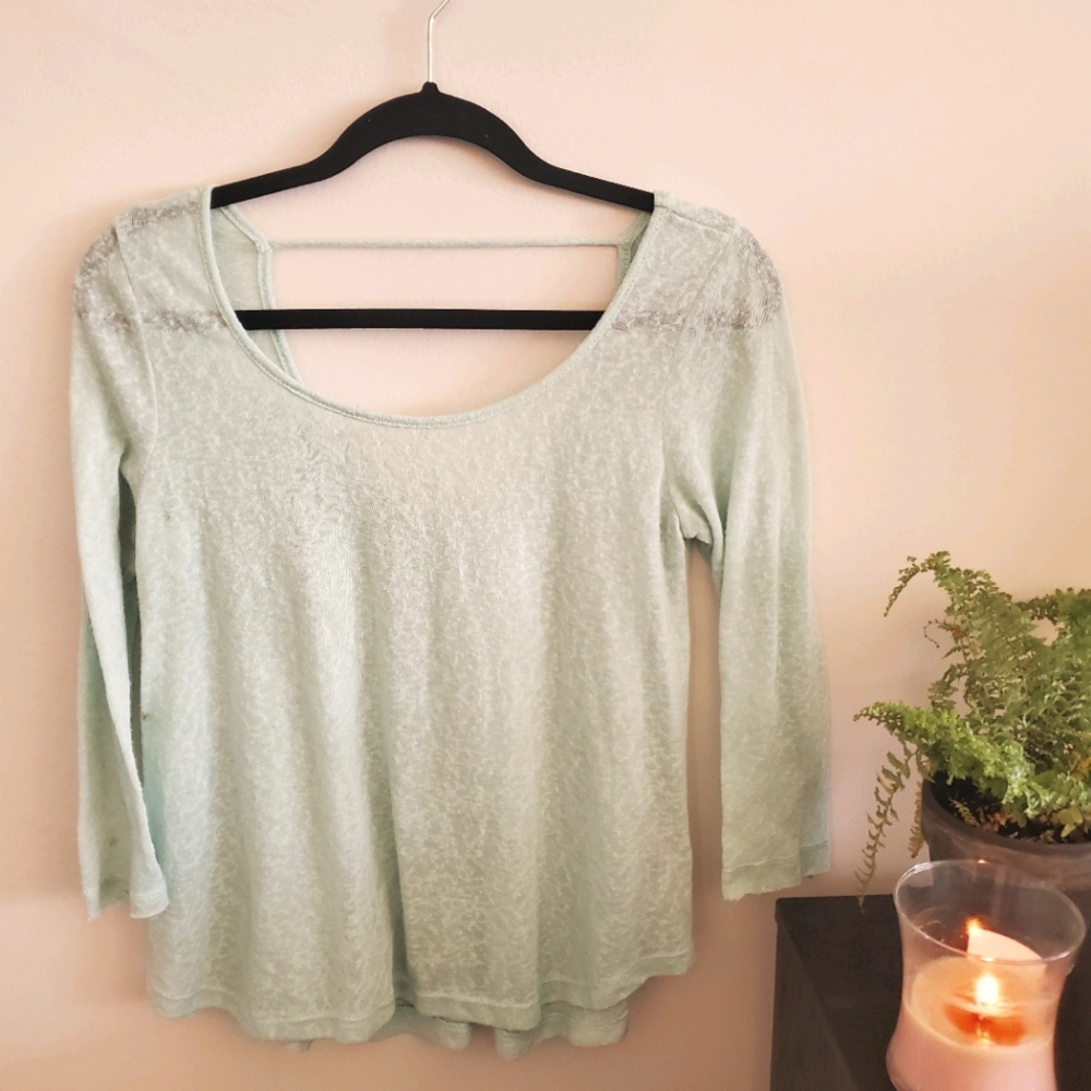 Francesca's Mint Green Top